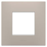 Ego frame, matte/satin sand color, 2 modules, for box 55, for the Corus series